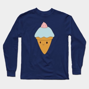 Kawaii cute ice cream cone t-shirt Long Sleeve T-Shirt